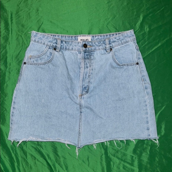 Rollas Denim Blue Mini Skirt size 30 - Picture 1 of 9